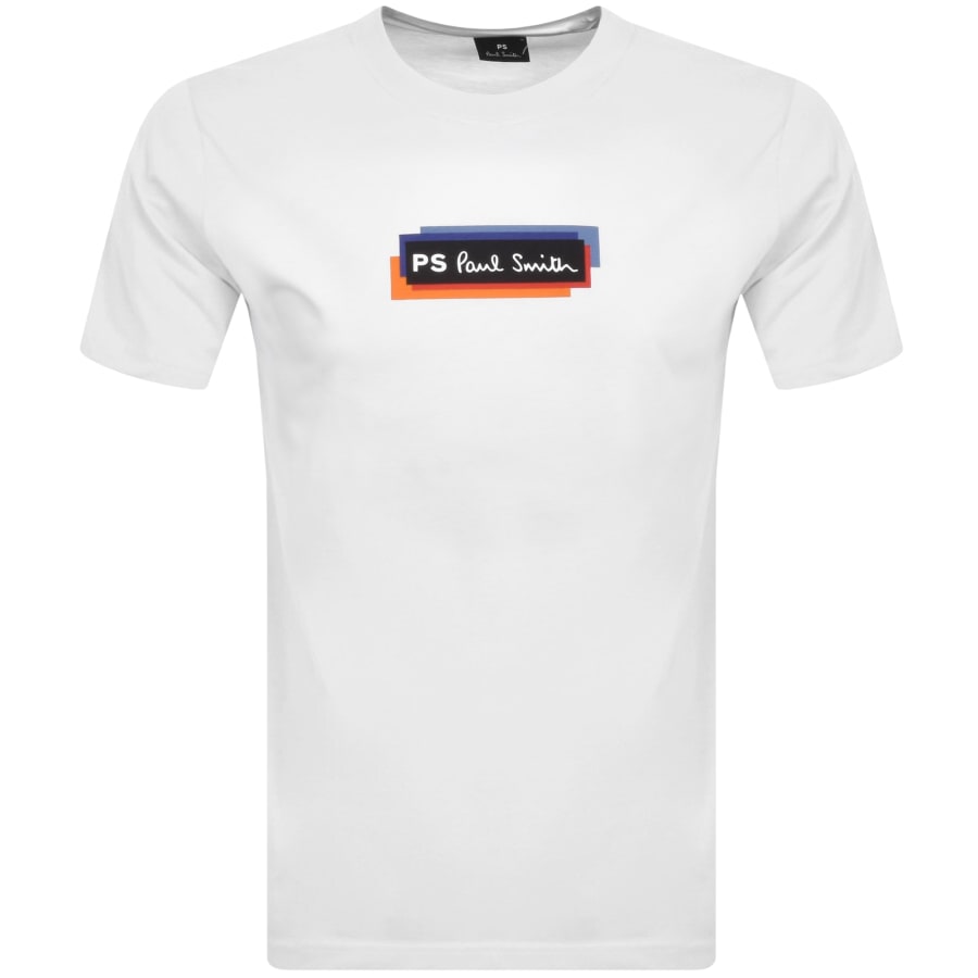 Paul Smith Logo T Shirt White Mainline Menswear United States